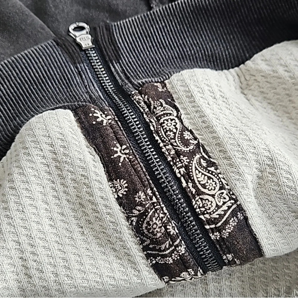 Free People We The Free By Your Side Lined Hoodie Washed Black XS - Picture 4 of 8